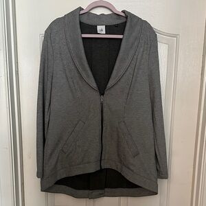 CAbi Charcoal Zip-Up Jacket